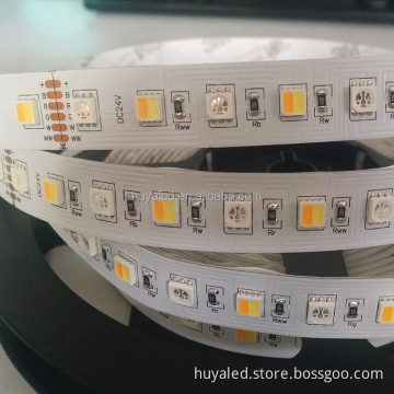 72LEDs M5050 RGB+W+WW High CRI Flexible LED Strip Light